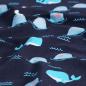 Preview: Baumwolljersey Wale und Möwe dunkelblau – FVJ